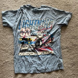 baby blue ease car tee good condition